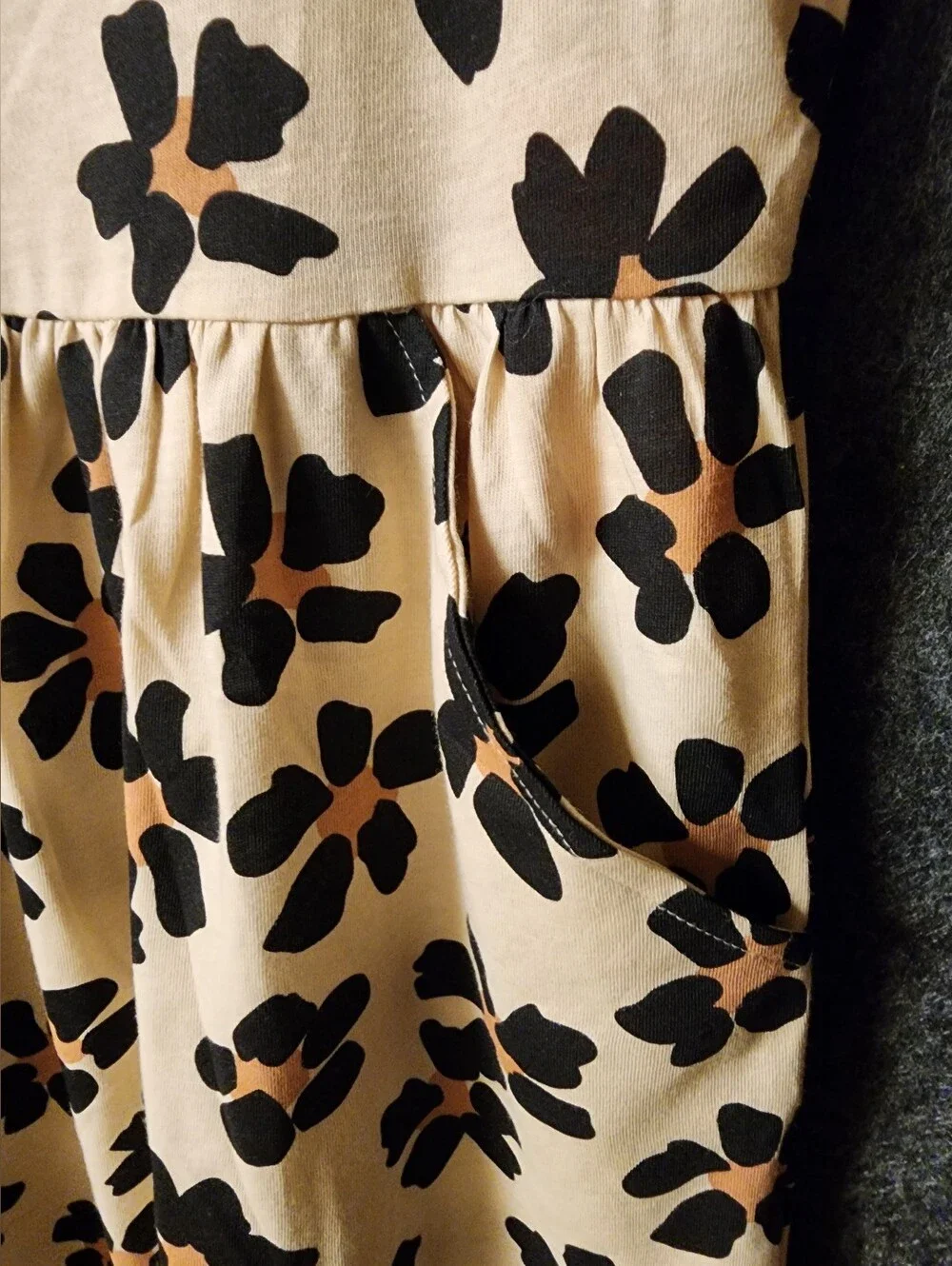 Girls Plus size/Womens Small, Animal Print Dress,Tunic? Whatever? Pockets Cotton